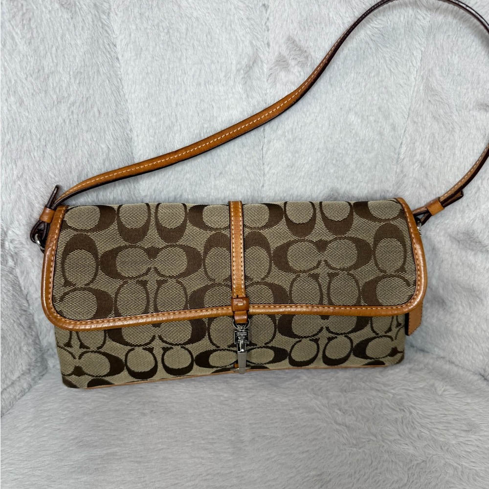 - SOLDD - Coach Tan Signature Mini Hampton Bag